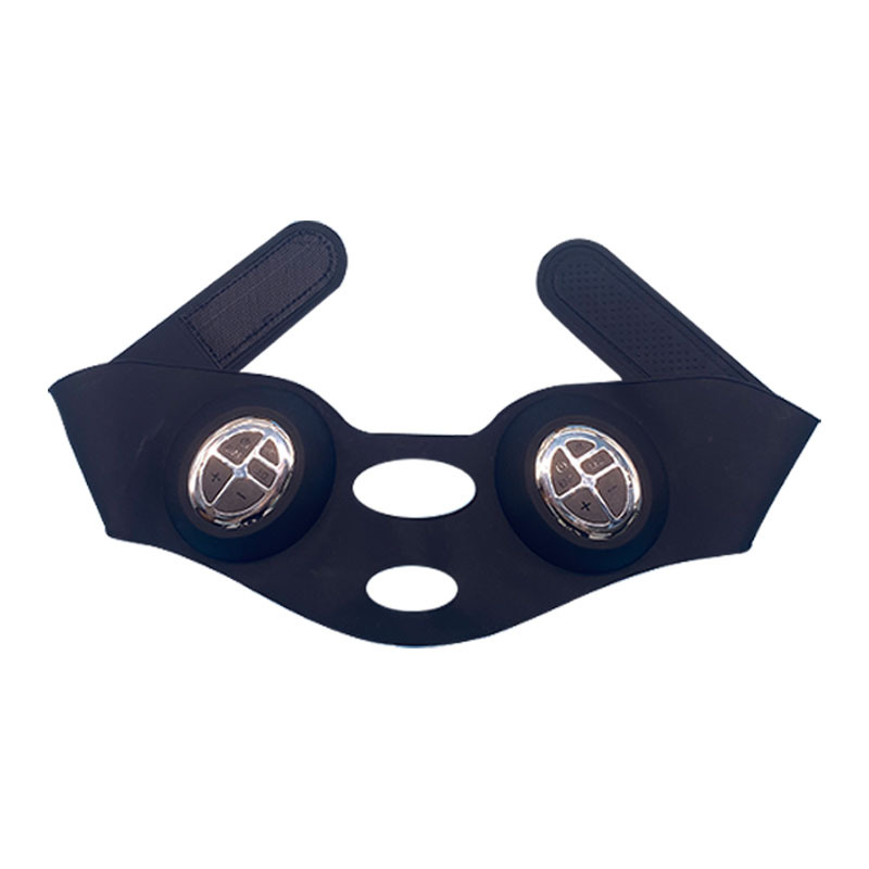 Máscara de vendaje de masaje de vibración EMS v lifting facial, reafirmante y moldeador de belleza, instrumento de estiramiento facial, masajeador facial, máscara facial