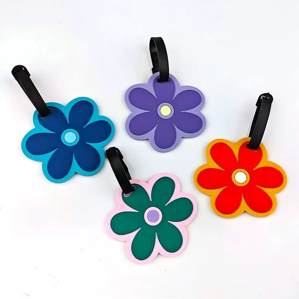 Cross-border new product: daisy flower luggage tags, PVC luggage tags, boarding pass tags, identification tags, and anti-loss tags for checked baggage – wholesale