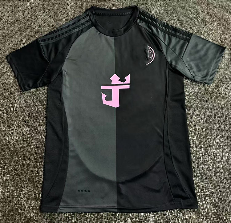 Camiseta de fútbol de manga corta del equipo nacional del Club Barcelona, versión tailandesa 242526, para aficionados masculinos, local y visitante, con la camiseta de Messi.