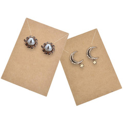 Square ear pendant necklace cardstock blank jewelry box DIY cardstock wholesale 100 pieces