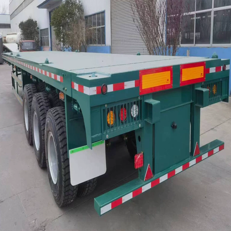 Производитель низкорамных транспортеров контейнеров 13m года выпуска производит полуприцепы-платформы для контейнеров, льготное обращение для больших количеств.