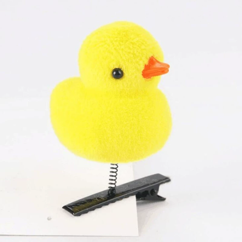 Заколка для волос Hairgrip B.Duck, детская творческая заколка, декоративная сувенирная желтая утка, 5×4×5 см