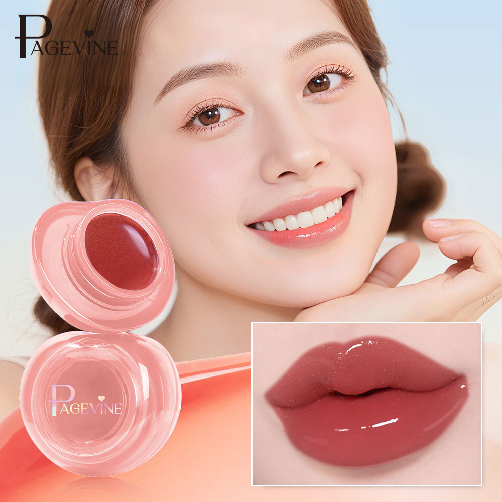 Transfronterizo PAGE VINE Crystal Jelly Crema de doble uso para labios y mejillas Espejo de agua y brillo para sostener el maquillaje para mostrar brillo de esmalte de labios rubor image 2