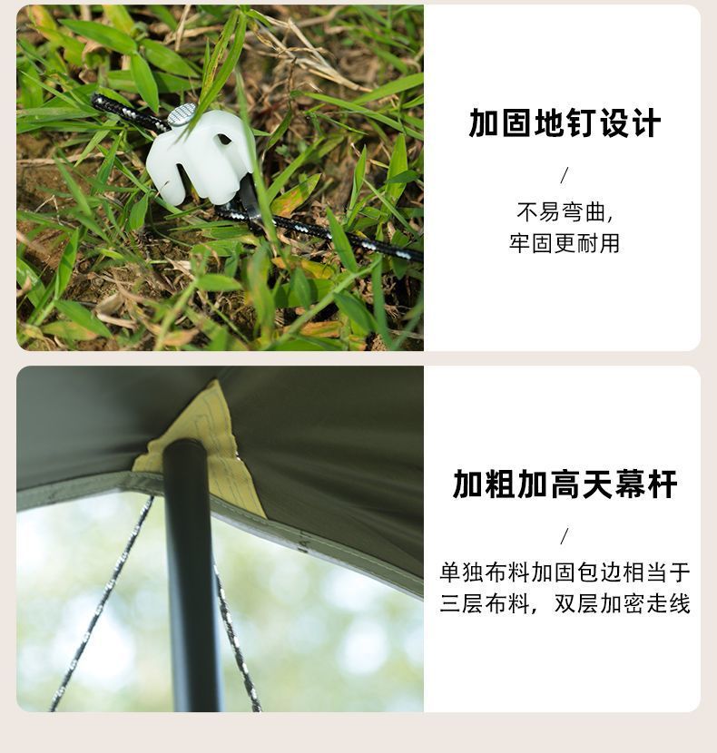 Car Side Tent, Suv Side Awning, Rear Sunshade, Outdoor Camping Car Canopy, Off-Road Tent