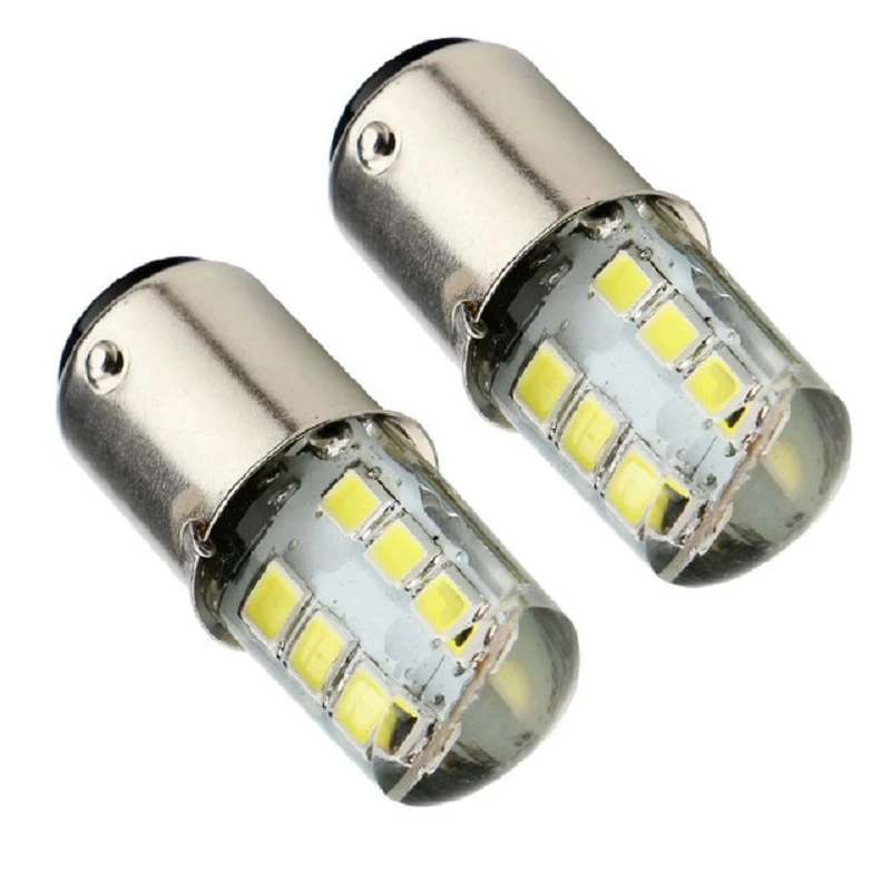 Автомобильный стоп-сигнал, ярко мигающий LED 1157 силиконовый 2835 12 SMD, лампа T20