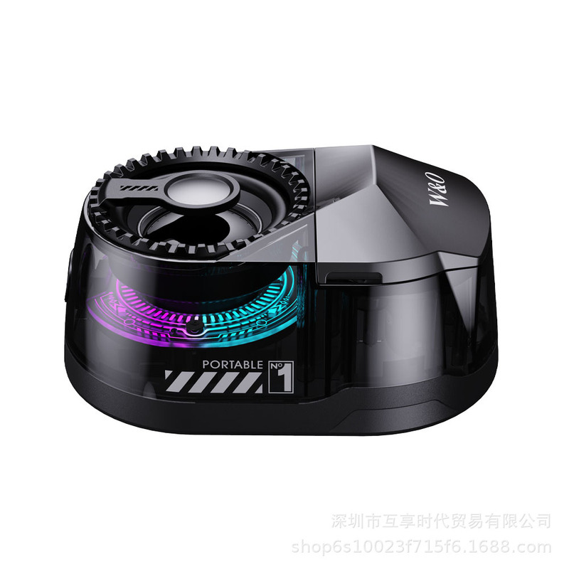 跨境新品磁吸式多功能迷你便携蓝牙音响支架立体声蓝牙耳机二合一|undefined