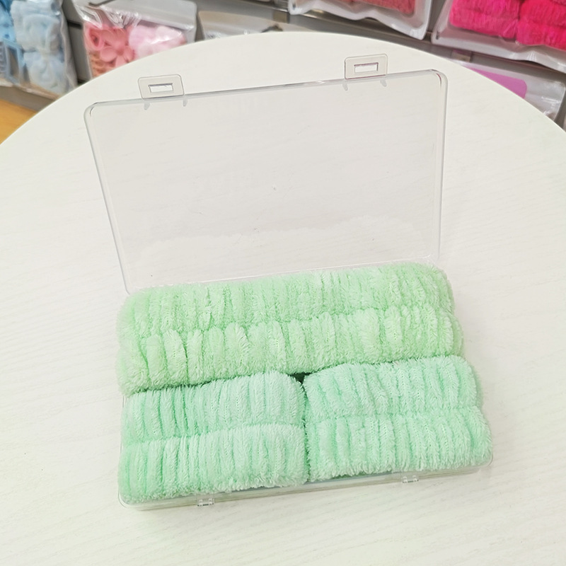 洗脸发带三件套洗漱防水防湿袖敷面膜束发带简约头带女用发捆发箍|undefined