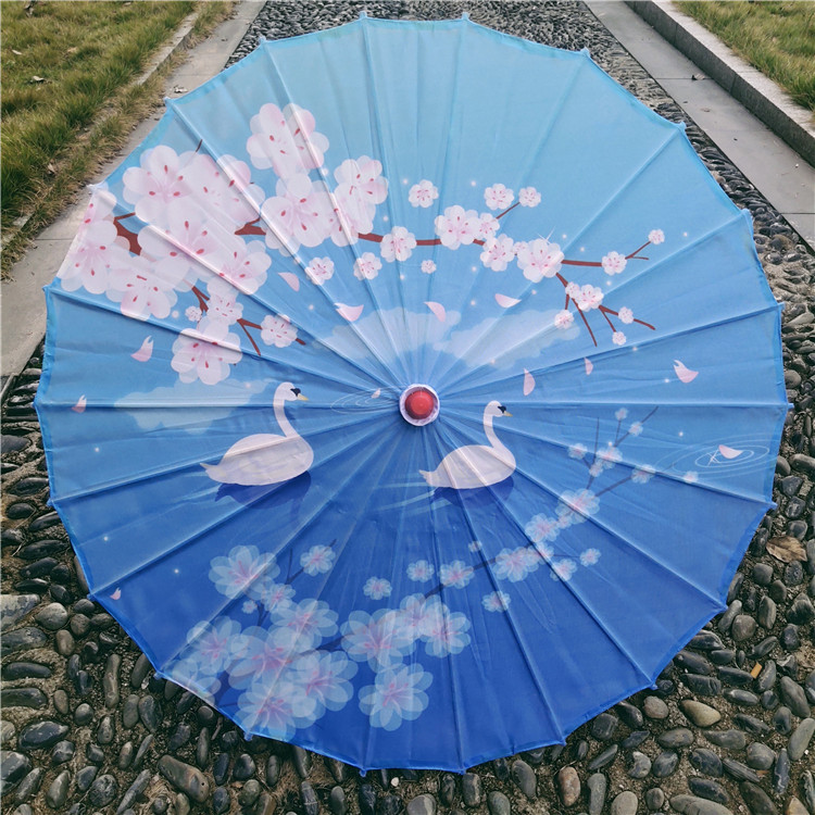 Hanfu fotografía apoyos paraguas artesanía clásica paraguas de papel engrasado Paraguas de baile de estilo chino paraguas de borla de estilo antiguo traje antiguo