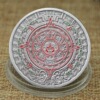 Antique challenge currency dot lacquer dragon relief plating ancient silver collecting color baking paint commemorative chapter metal badge