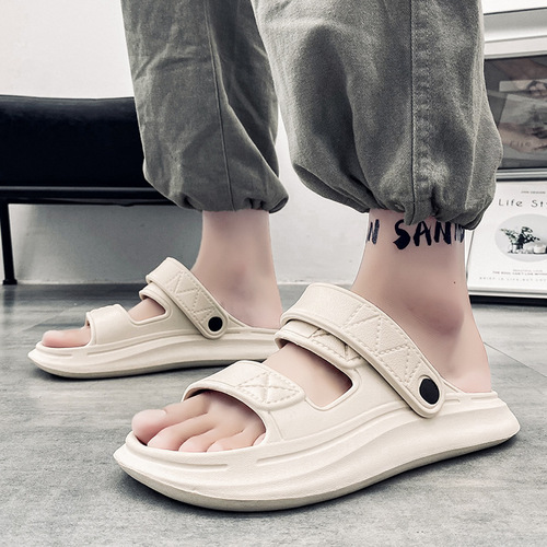 3701 men's and women's sandals, two-wear shoes, beach sandals and slippers, EVA platform slippers, outdoor leisure sports half-slippers
