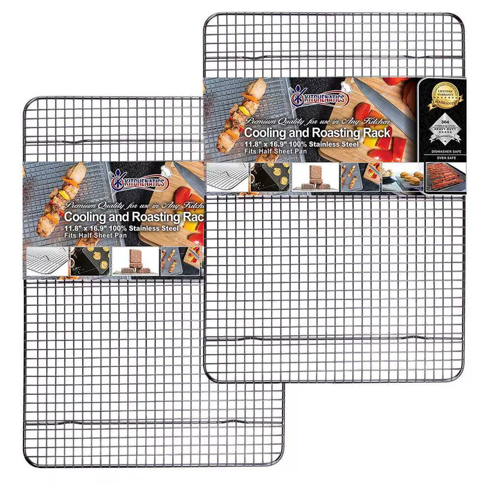 Трансграничная решетка для выпечки из нержавеющей стали 304, принадлежности для охлаждения торта, аксессуары для духовки, квадратная сетка для барбекю