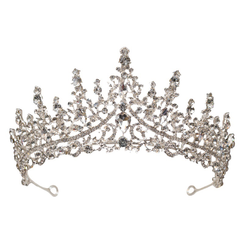 Amazon-corona nupcial, Tiara, cena, vestido de princesa, accesorios de estilo, diadema europea con diamantes de imitación, accesorios de fotografía de viaje