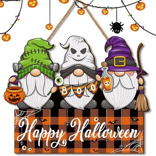 Halloween Listing Dwarfs Door Plate Welcome Dwarfs Wooden Plate Decorative Wall Plate Country Farmhouse Home Front Door