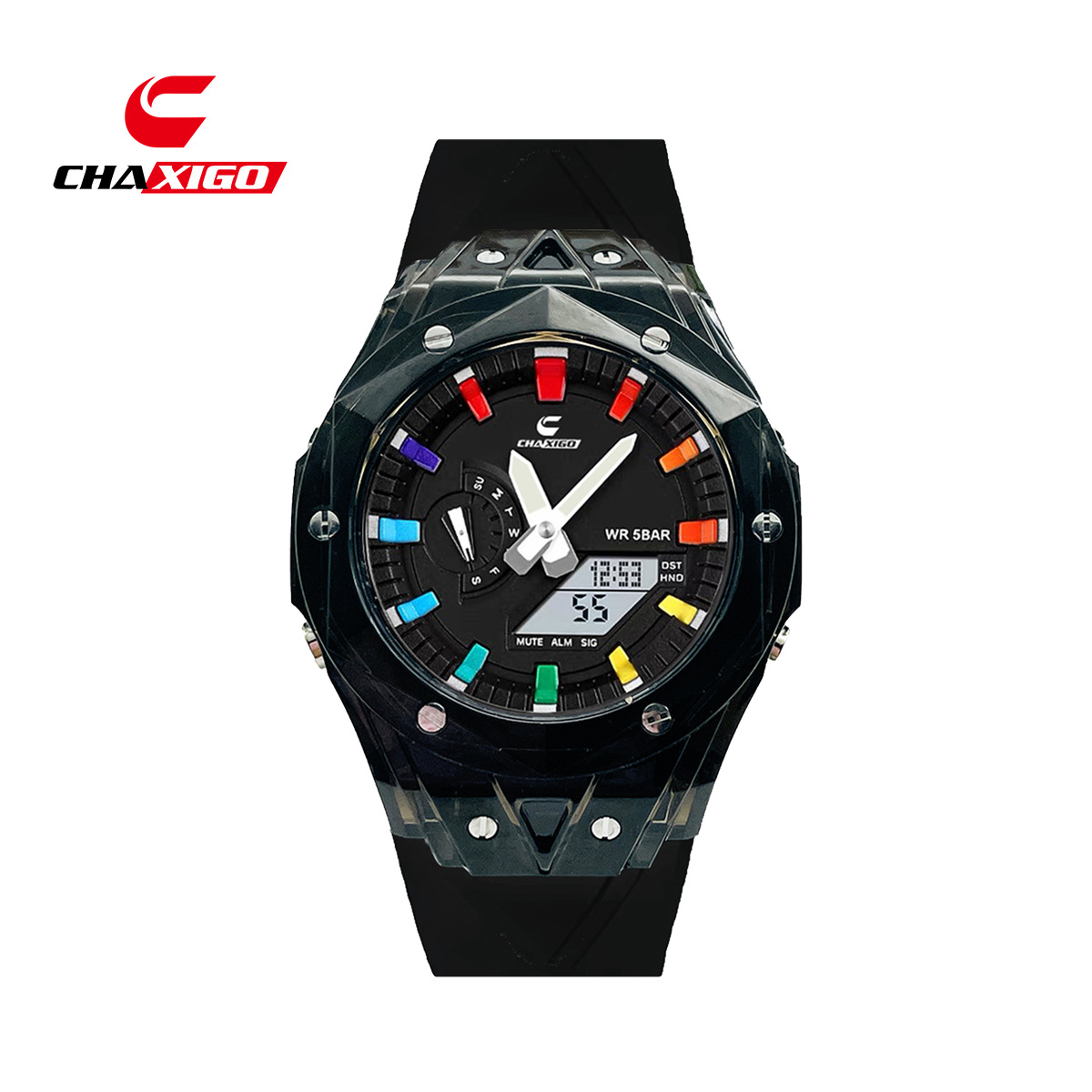 CHAXIGO nuevo estilo de moda transparente día a día viaje viaje práctico reloj impermeable