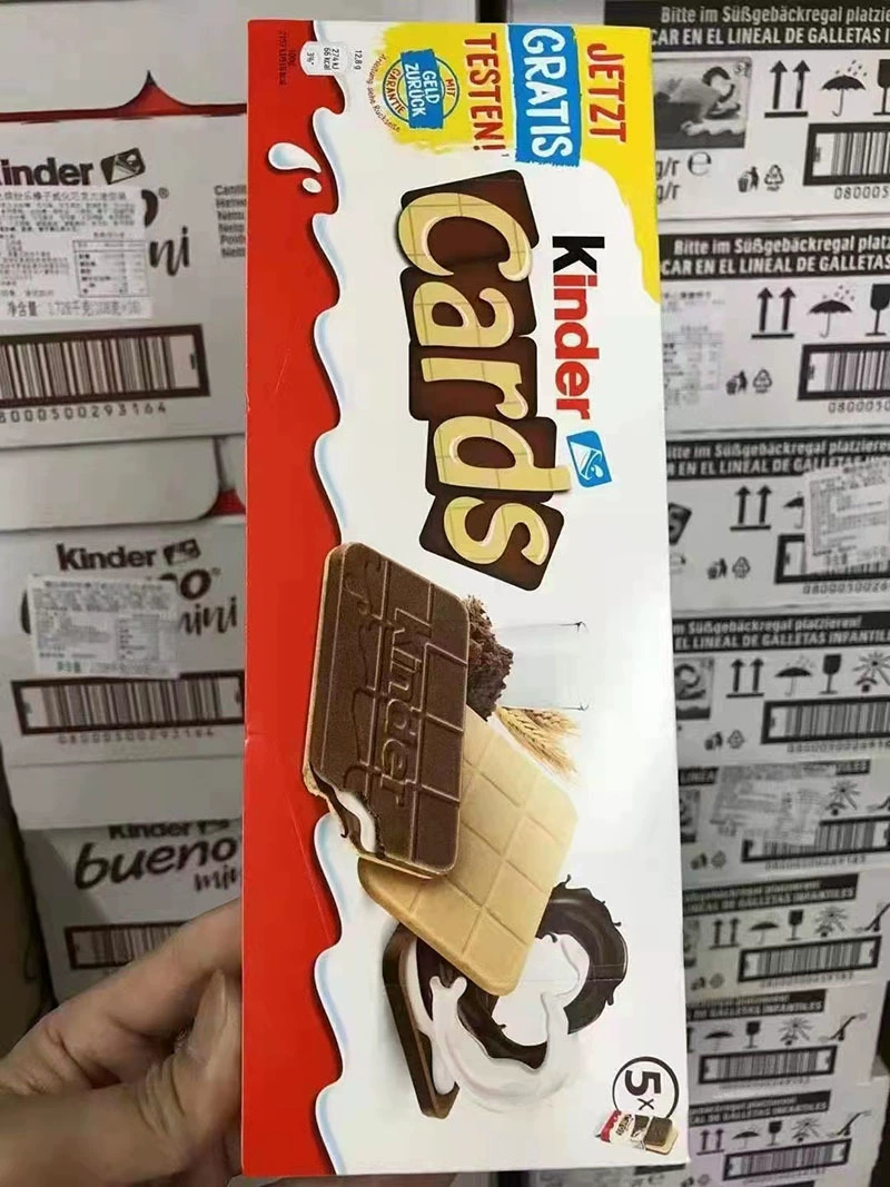 Итальянская снековая продукция Kinder Kindazaka ореховая паста со сливками сэндвичи 5 пачек в целой коробке 20 коробок