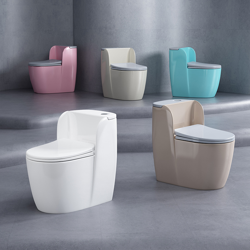 Nuevo Hogar personalizado interior anti-bloqueo de una sola pieza piso fila ultra-alto sifón moderno simple baño redondo al por mayor