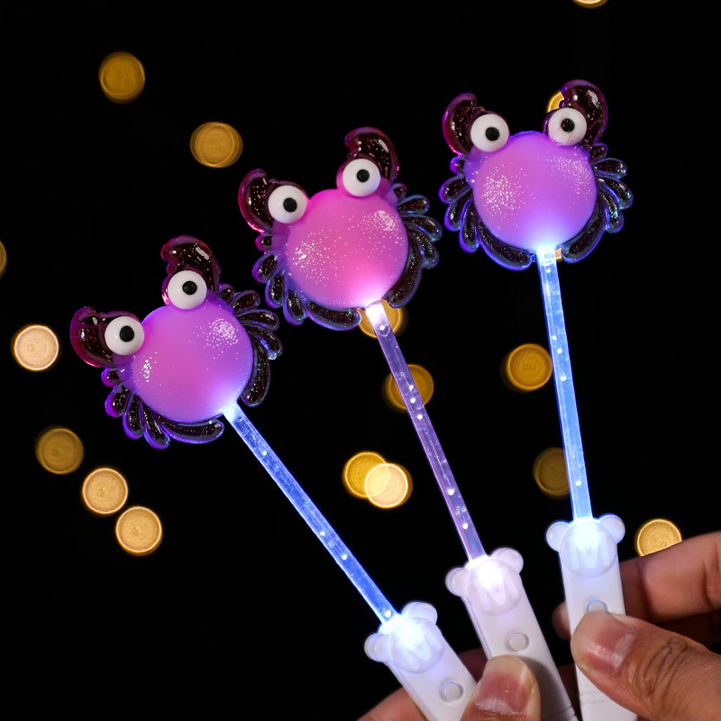 高颜值会发光的棒棒糖动物水晶糖果生日儿童节闪光亮灯糖创意礼物