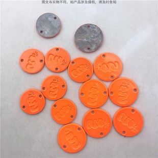 Skirt shirt metal Logo sign hand sewing logo collar logo hat jewelry logo paint logo DIY orange jewelry