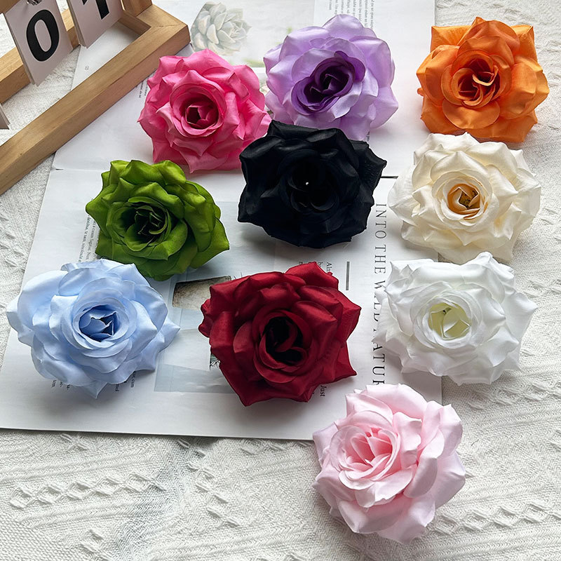 Diamond Rose Head Artificial High-End Rose Flower Wedding Hotel Floral Bedroom Decoration Shaped Flower Wall Flower Fake Flower Diamond Rose Head Artificial High-End Rose Flower Wedding Hotel Floral Bedroom Decoration Shaped Flower Wall Flower Fake Flower