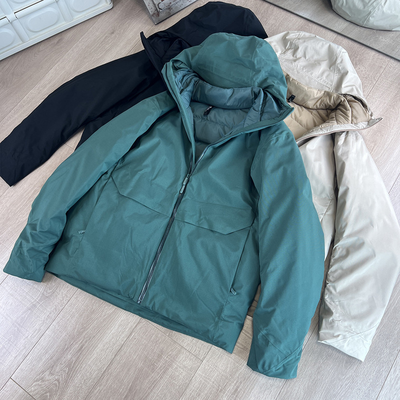 High/Cost-Effective American Outdoor Water-Repellent Thickeneded down Jacket Men's Cold-Proof and Warm Hooded Jacket