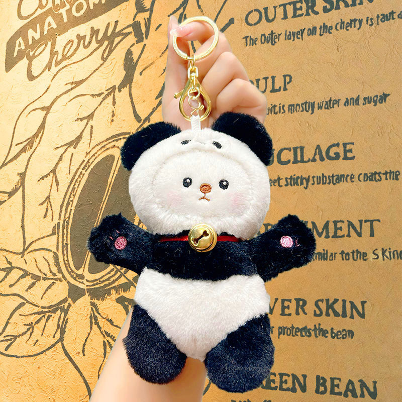 ぬいぐるみのかわいいアクセサリーのぬいぐるみのペンダント卸売りのおもちゃの子供のかばんの漫画の子供の鍵は子供の機械をつかみます。