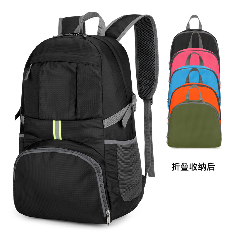 Capacious folding sports climbing backpack for traveling for hiking
