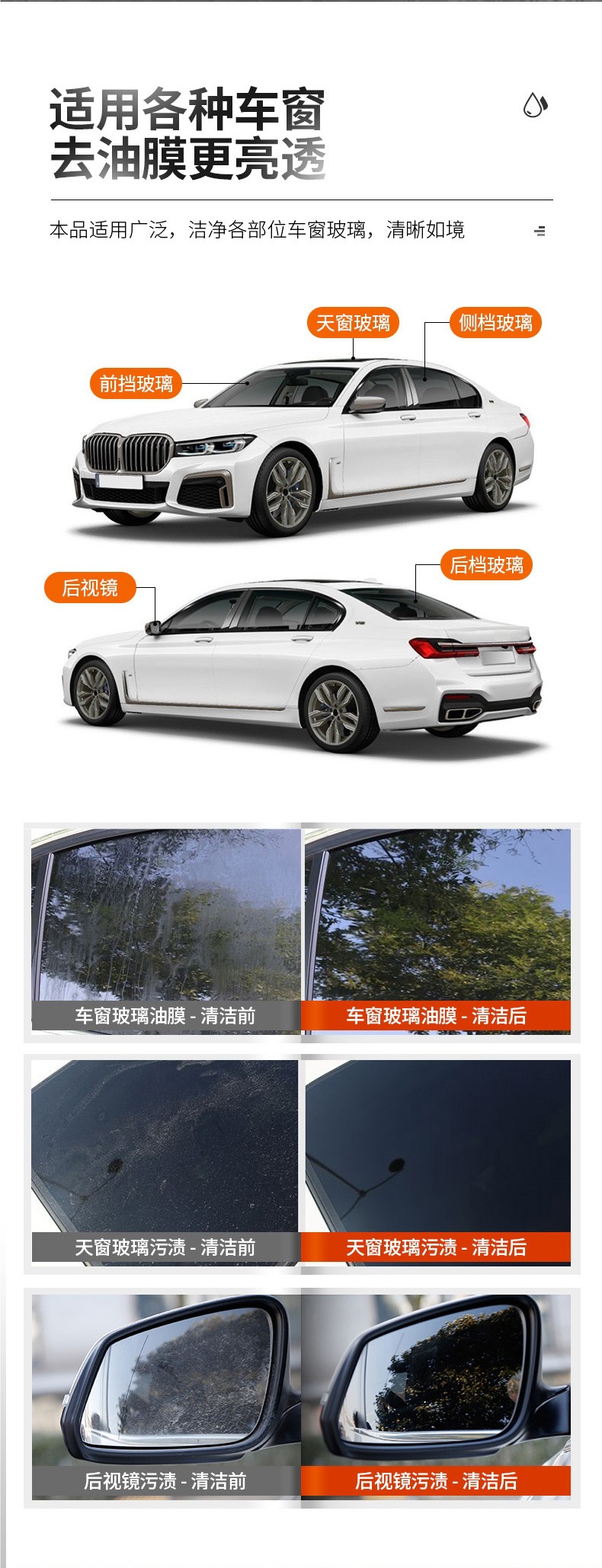 Soft99 Car Oil Film Removal Paste Glass Water Repellent Cleaner Oil Film Cleaner Powerful Car Window Oil Film Remover