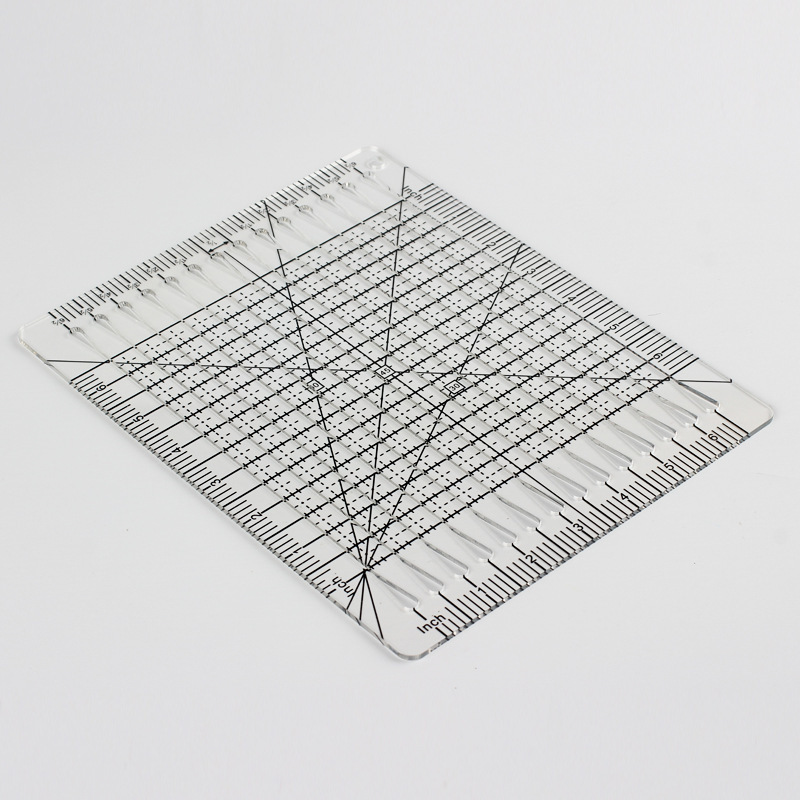 Herramientas de medición de costura DIY regla de corte de alambre regla de corte de tela de plástico regla de corte de ropa regla de corte cuadrada