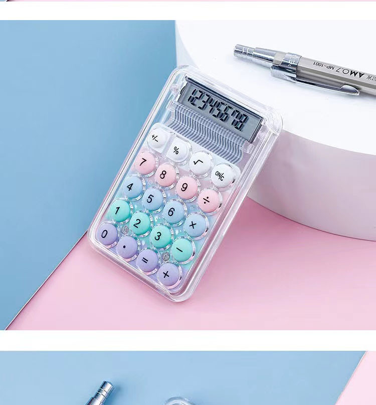 莫兰迪色小型台式计算器