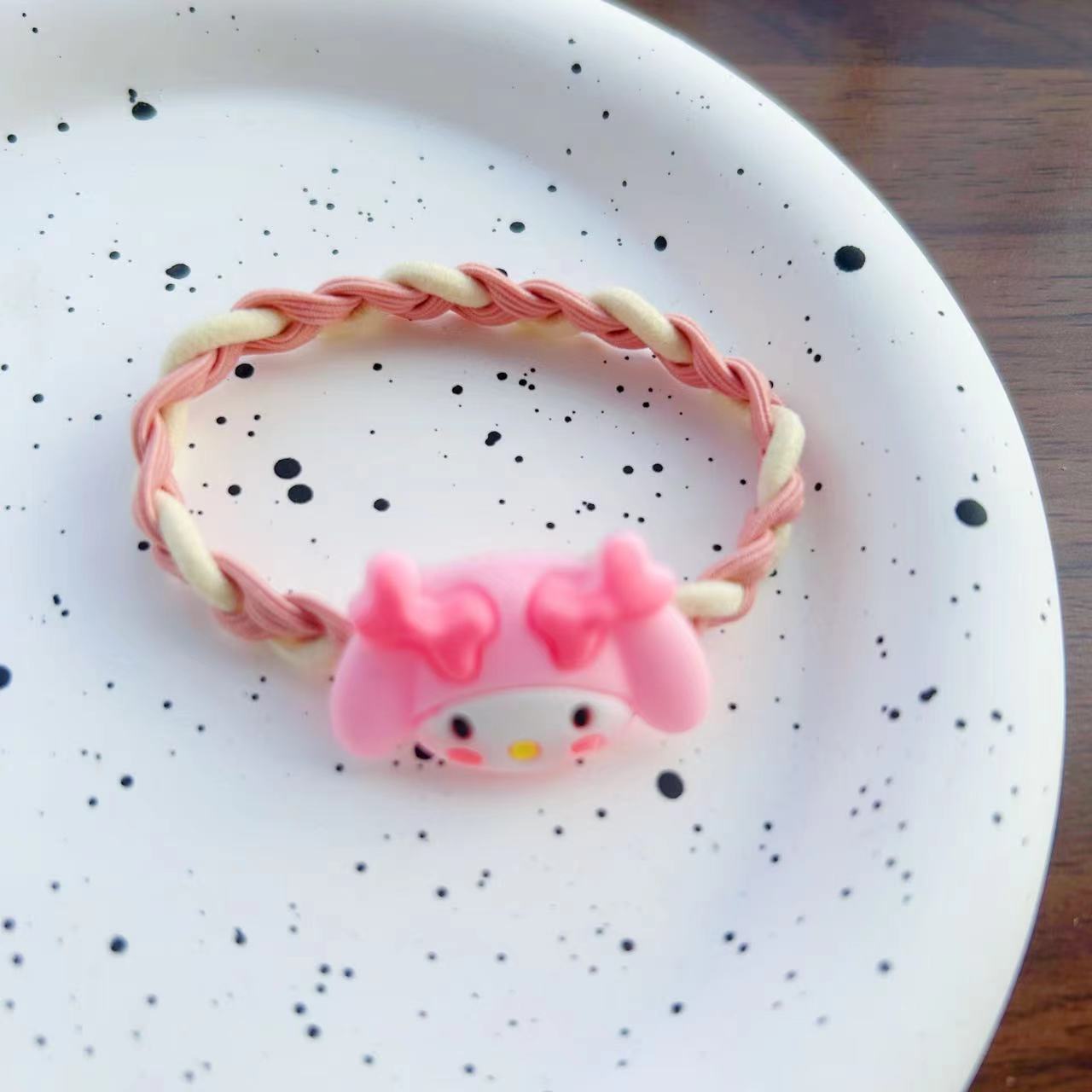 Niños Kuromi elástico Sanliou joyas para el cabello niñas lindas dibujos animados anillo para el cabello niñas atado cabello cuerda al por mayor