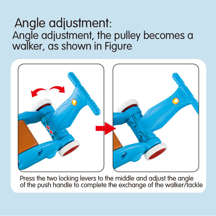 Baby Multifunctional Three-in-One Walker, Push Aid Scooter, Rocking Horse, Kids Multi-Use Toy