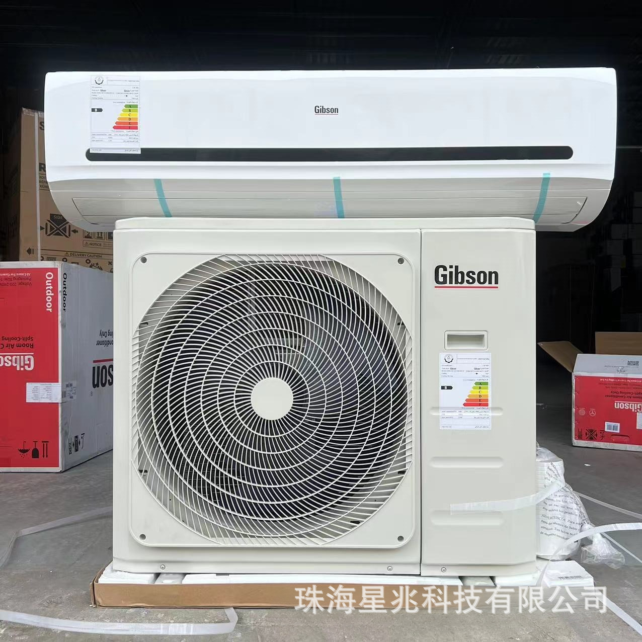 conditioning Afrikaga chegaradan tashqari eksport: 1 HP (1 tonna) devorga o'rnatiladigan konditsioner (9000 BTU).