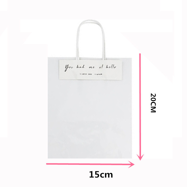 Té de leche bolsa portátil OPP bolsa transparente bolsa de flores frescas ramo de ropa de embalaje para llevar bolsa de yeso embalaje de descuento publicidad