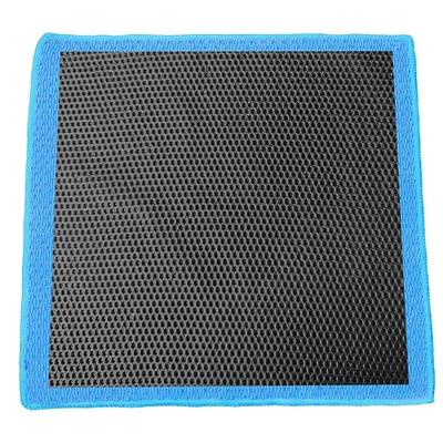 gloves, Car cleaning tools - hollowed-out-clay-surface-grid-patterned-abrasive-cloth-in-royal-blue
