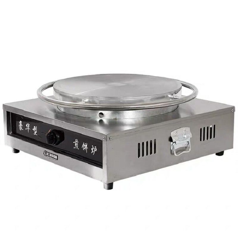 Máquina de pancake Zhenggong Shandong pancake horno de frutas de grano grueso gas comercial rotativo pancake pancake horno de pancake horno de pancake horno de pancake