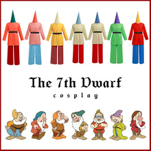 2025跨境新款白雪公主和七个小矮人服装cosplay舞台表演万圣服装