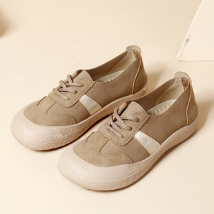 Shoes Women's 2025 Spring and Autumn New Casual Flat Shoes for Moms Fashion All-match Lightweight German Training Shoes Cross-border Hair