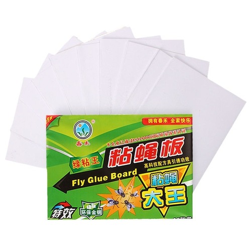Sticky fly board 10 pack summer anti-mosquito stickers sticky fly glue fly board anti-mosquito stickers sticky fly paper household powerful fly stickers