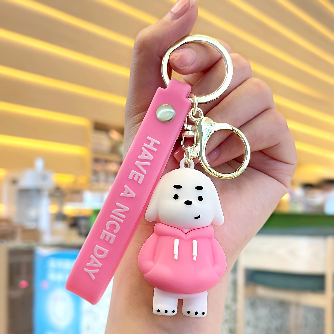 Venta directa de fábrica llavero colgante pequeño muñeca tridimensional llavero de coche mochila escolar colgante puesto al por mayor productos pequeños