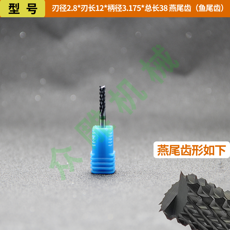 Cuchillo de maíz de acero de tungsteno recubierto de diamante DLC Fibra de vidrio Fibra de carbono FRP Fresa de piedra artificial de grafito