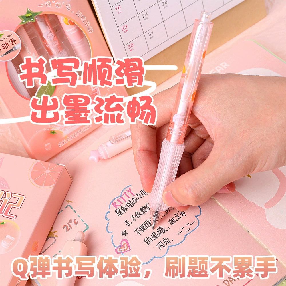 Cartoon black high quality rollerball pen for students