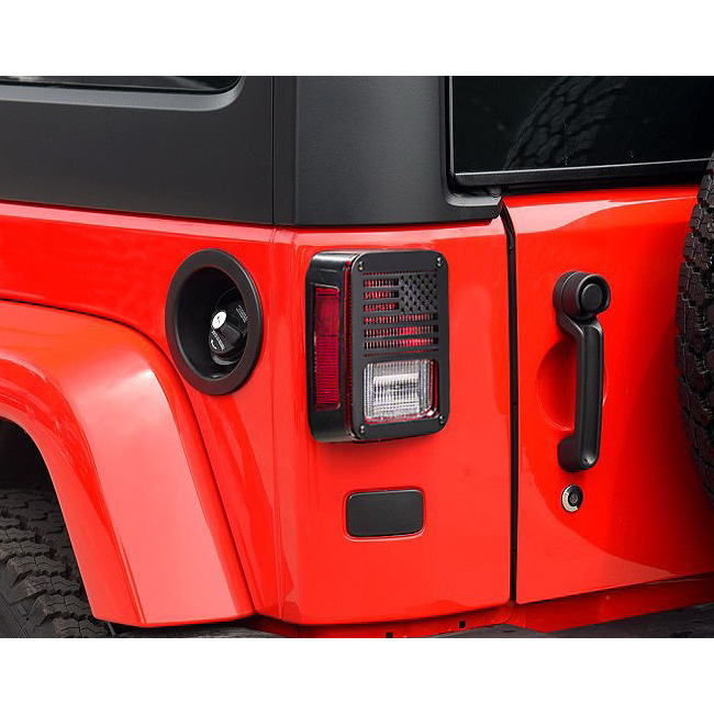 Cross-Border Applicable 2007-2018 Jk Car Tail Lens (American Flag) Taillight Cover Modification Factory Wholesale