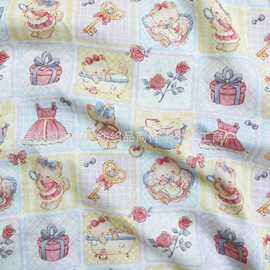 北欧风ins卡通可爱宝宝 小方巾新生儿拍嗝巾婴儿洗澡儿童毛巾纯棉