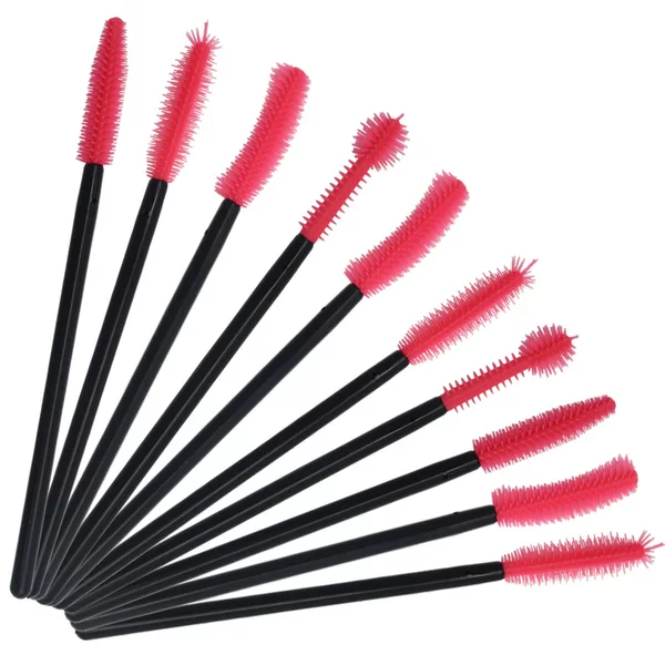 Grafting Eyelashes Disposable Silicone Brush 50 Pieces/Pack Soft Cleaning Eyelashes Spiral Eyebrow Comb Eyelash Beauty Tool