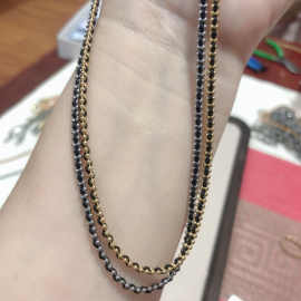 钛钢幸运彩绳项链抖音网红爆款女ins百搭高级感锁骨链轻奢珍批发