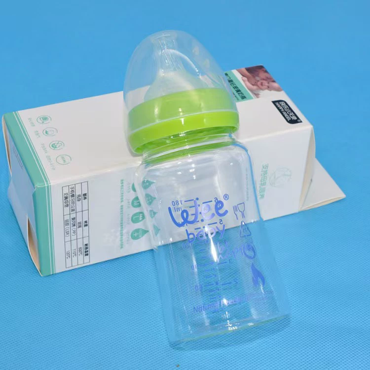 Оптовая продажа с фабрики новорожденного стеклянная бутылка широкий диаметр 180 мл детская чашка воды питьевая детская бутылка