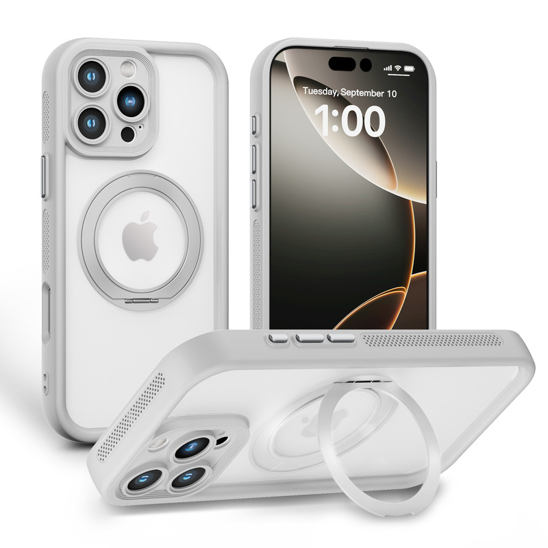 iPhone16 ツーインワン磁気ホルダー携帯電話ケース 360 度 Apple 15 ハードウェア回転ホルダー PC ポイントシェル|undefined