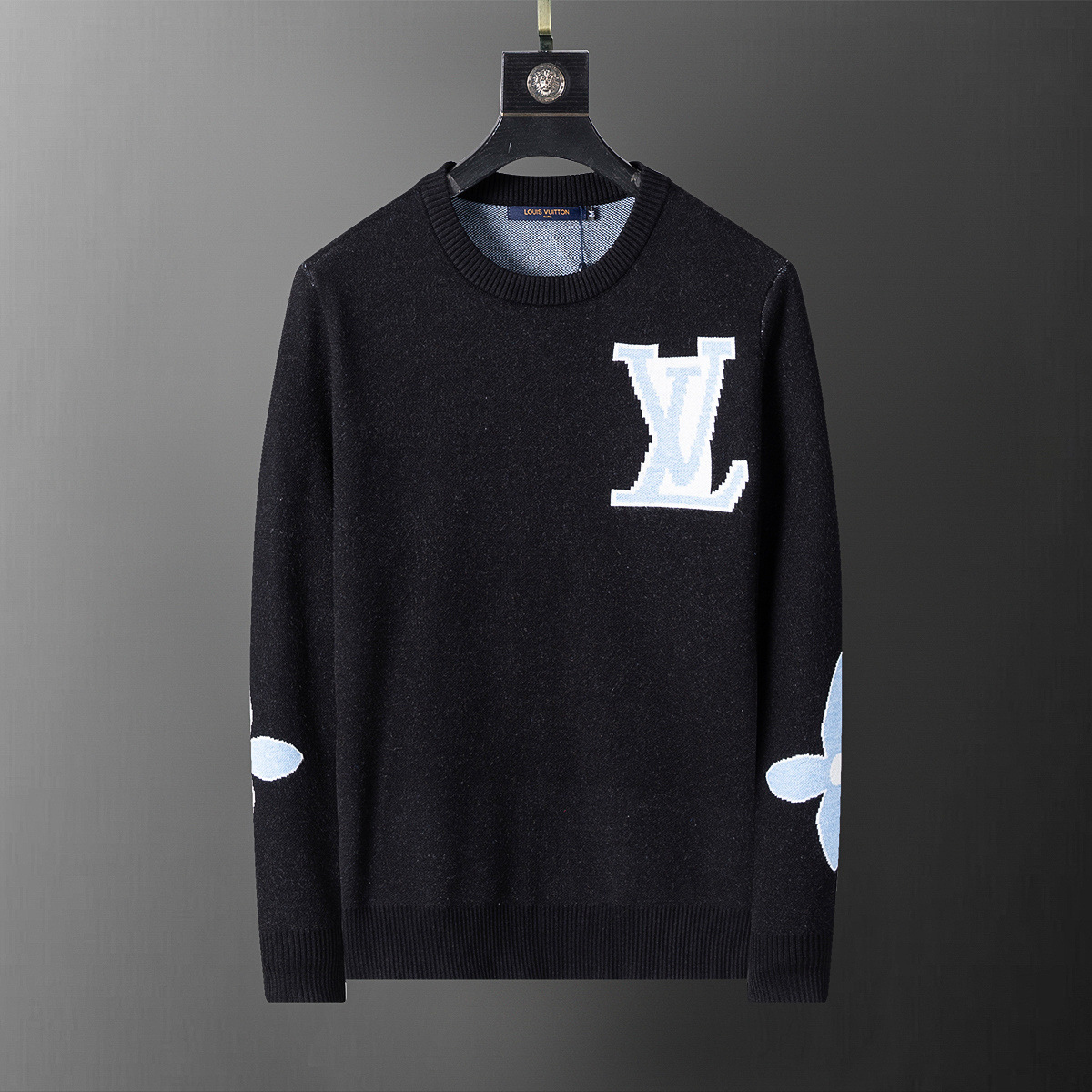 High-quality cross-border 2025 chaqueta de punto chaqueta suéter de manga larga temperamento masculino un cabello