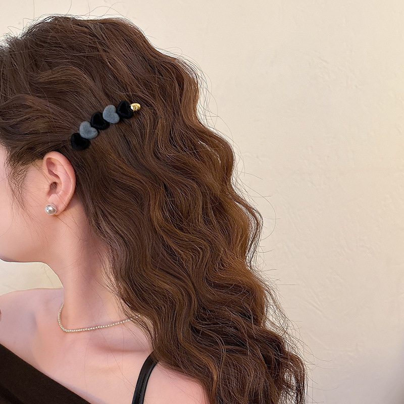 Clip de cabello de flor de leopardo para mujeres clip de cabello de alto nivel frente clip de frangeo 2025 nuevo clip lateral clip de cabello toque