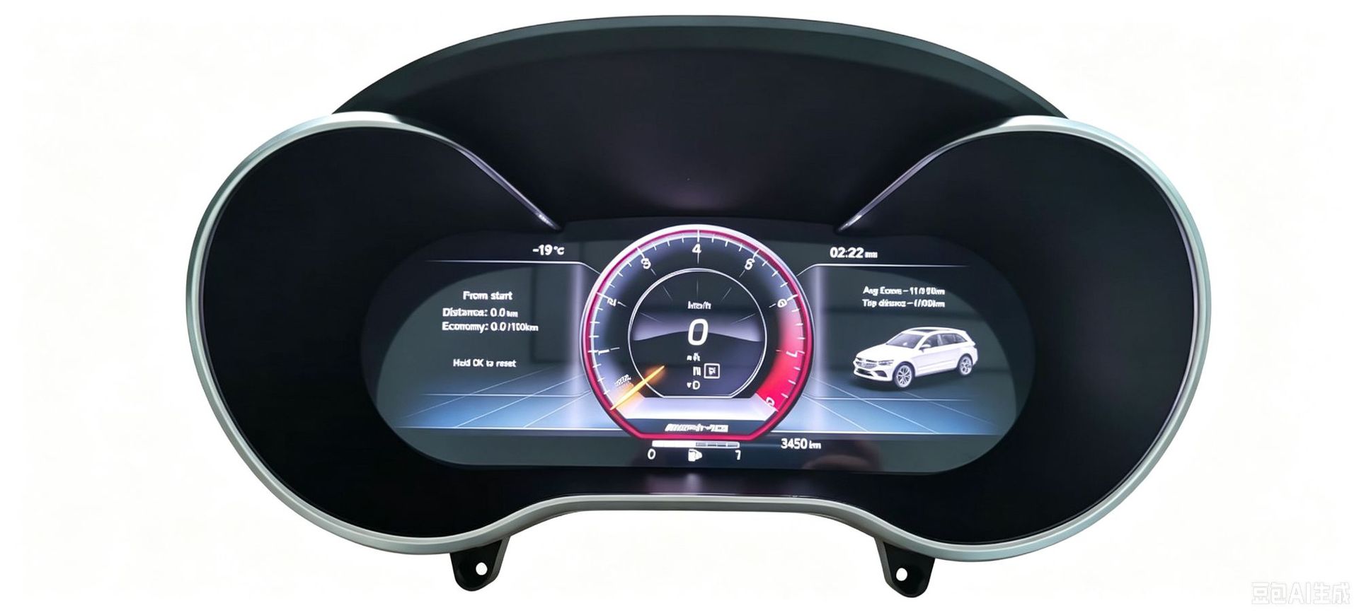 Suitable for Mercedes-Benz Glc/C-Class W205/Ntg5.0 Upgrade to Full Lcd Instrument Panel, Plug and Play, Non-Destructive Connection
